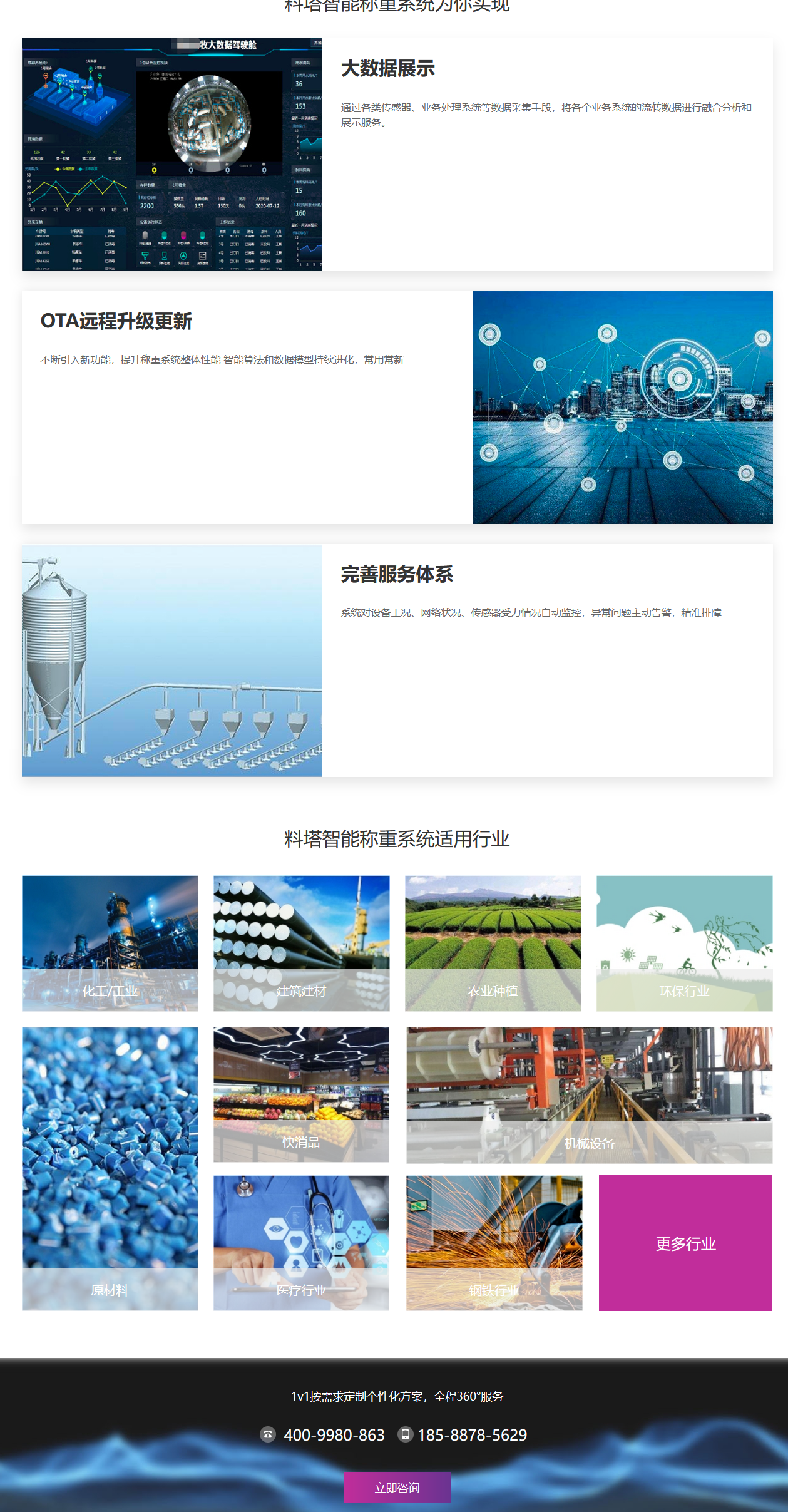 柯力云鲸料塔智能称重系统