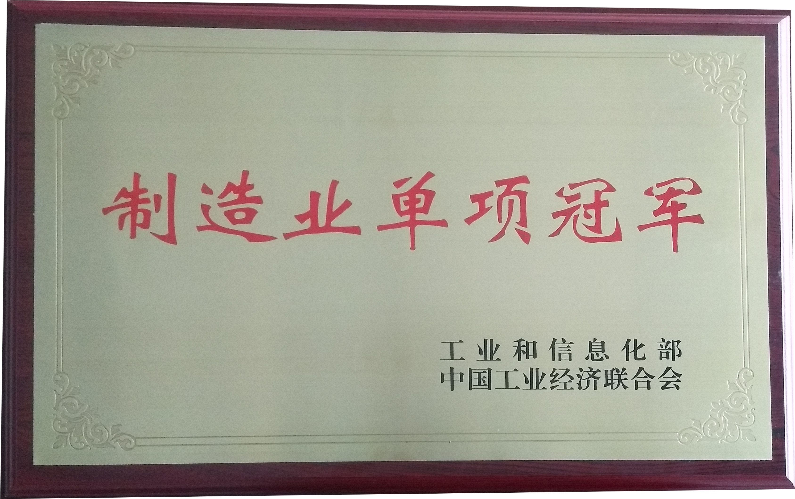 公司荣获国家级单项冠军